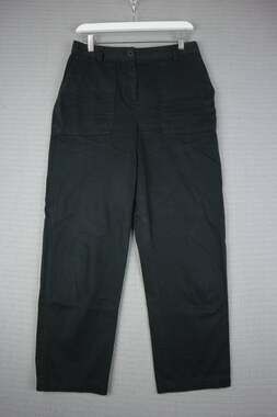 The Group Babaton Black Cotton Straight Leg Cargo Pants Size 6